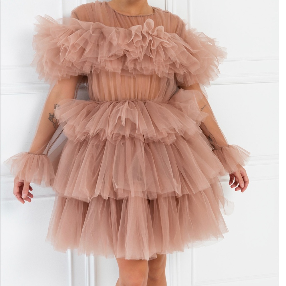 brand new size small dress color is like a blush